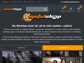 'metalshop.cz' screenshot