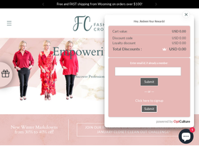 fashioncrossroadsinc.com homepage screenshot