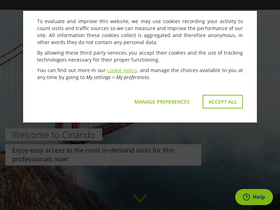 'cinando.com' screenshot