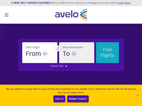 'aveloair.com' screenshot