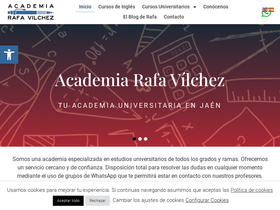 'academiarafavilchez.com' screenshot