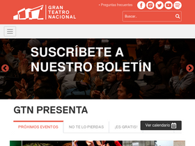 'granteatronacional.pe' screenshot