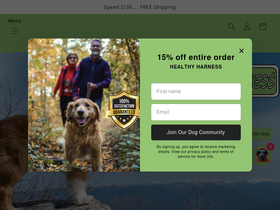 healthyharness.ca homepage screenshot