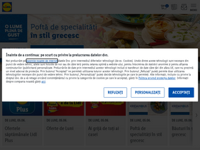 'lidl.ro' screenshot