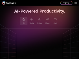 'taskade.com' screenshot