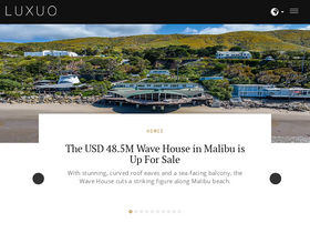 'luxuo.com' screenshot