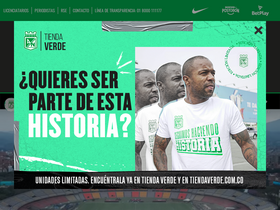 'atlnacional.com.co' screenshot