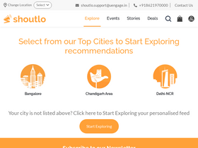 'shoutlo.com' screenshot