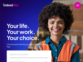 'indeedflex.com' screenshot