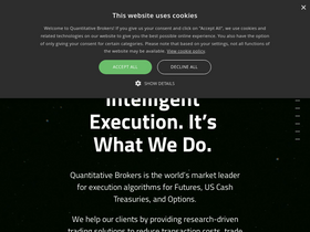 'quantitativebrokers.com' screenshot