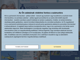 'nagyszuloklapja.hu' screenshot