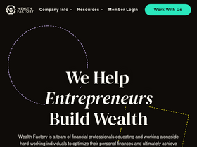'wealthfactory.com' screenshot