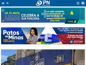 'patosnoticias.com.br' screenshot