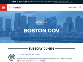 'cityofboston.gov' screenshot