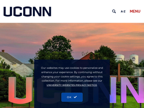 'uconn.edu' screenshot