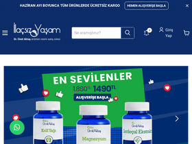 'ilacsizyasam.com' screenshot