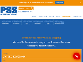 'pssremovals.com' screenshot