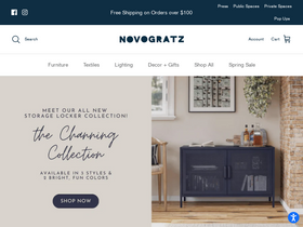 'shopthenovogratz.com' screenshot