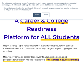 'majorclarity.com' screenshot