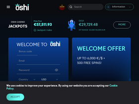 'oshi.io' screenshot