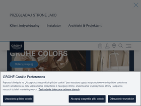 'grohe.pl' screenshot