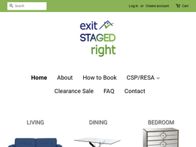 exitstagedright.ca homepage screenshot