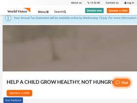 'worldvision.com.au' screenshot
