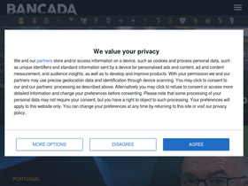 'bancada.pt' screenshot