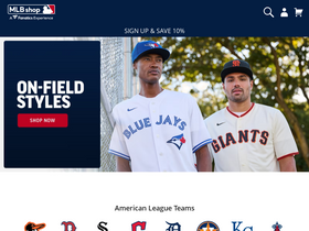 'mlbshop.ca' screenshot