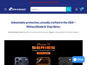'armorsuit.com' screenshot