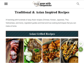 'pupswithchopsticks.com' screenshot