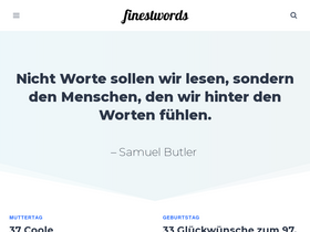 'finestwords.de' screenshot