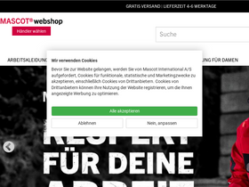 'mascotwebshop.de' screenshot