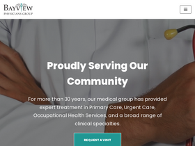'bayviewphysicians.com' screenshot