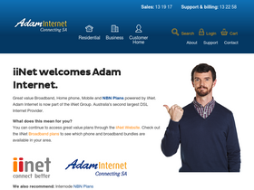 'adam.com.au' screenshot