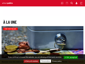 'acteurspublics.fr' screenshot