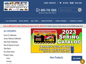 'diecastdirect.com' screenshot