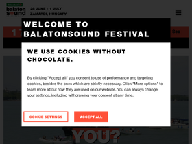 'balatonsound.com' screenshot