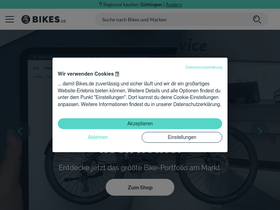 'bikes.de' screenshot