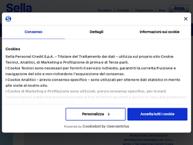 'sellapersonalcredit.it' screenshot