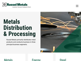 'russelmetals.com' screenshot