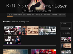 'killyourinnerloser.com' screenshot