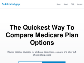 'quickmedigap.com' screenshot