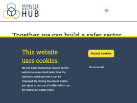 'safeguardingsupporthub.org' screenshot