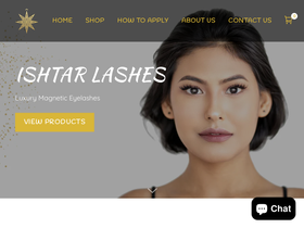 ishtarlashes.com homepage screenshot