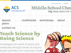 'middleschoolchemistry.com' screenshot