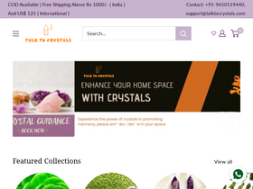 'talktocrystals.com' screenshot