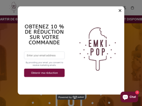 emkipop.fr homepage screenshot
