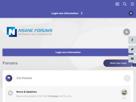 'nsaneforums.com' screenshot