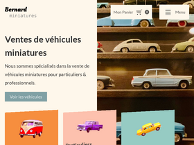 Bernardminiatures homepage screenshot